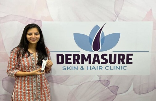 Dr Shirin Bakshi in the Dermasure clinic