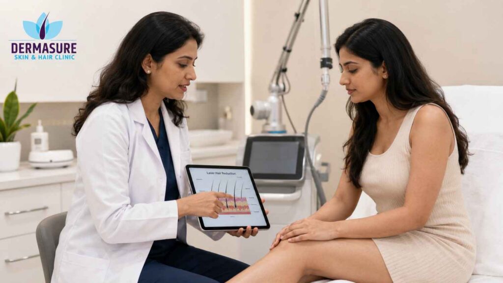 Safe laser hair removal in South Delhi under dermatologist supervision