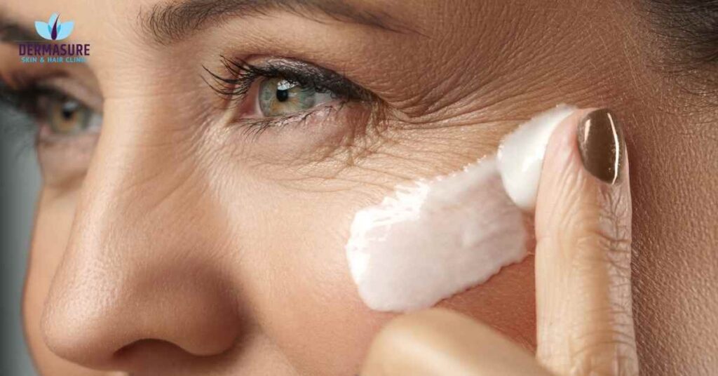 Preventative Botox treatment is being administered for early expression lines